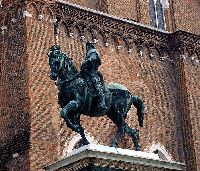Bartolomeo Colleoni, statua equestre in bronzo del Verrocchio, Venezia, in Campo dei santi Giovanni e Paolo